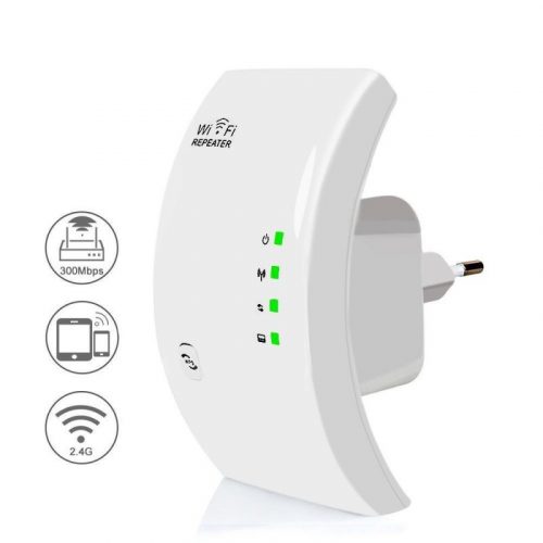 Szuper erős WiFi jelerősitő, WiFi erősítő, WiFi repeater beépített antennával -  Ha vastagok a falak...