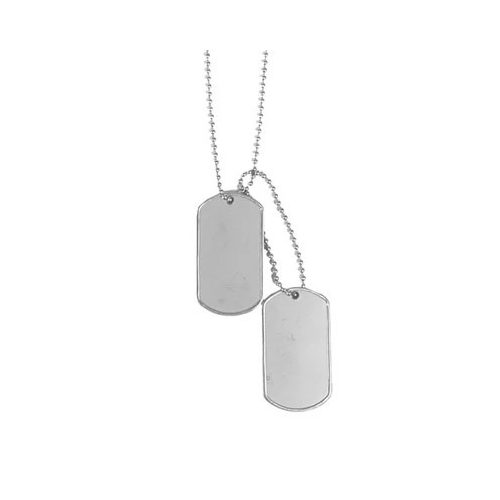 Gravírozható dögcédula, Dog-Tags, ID-Tags lánccal